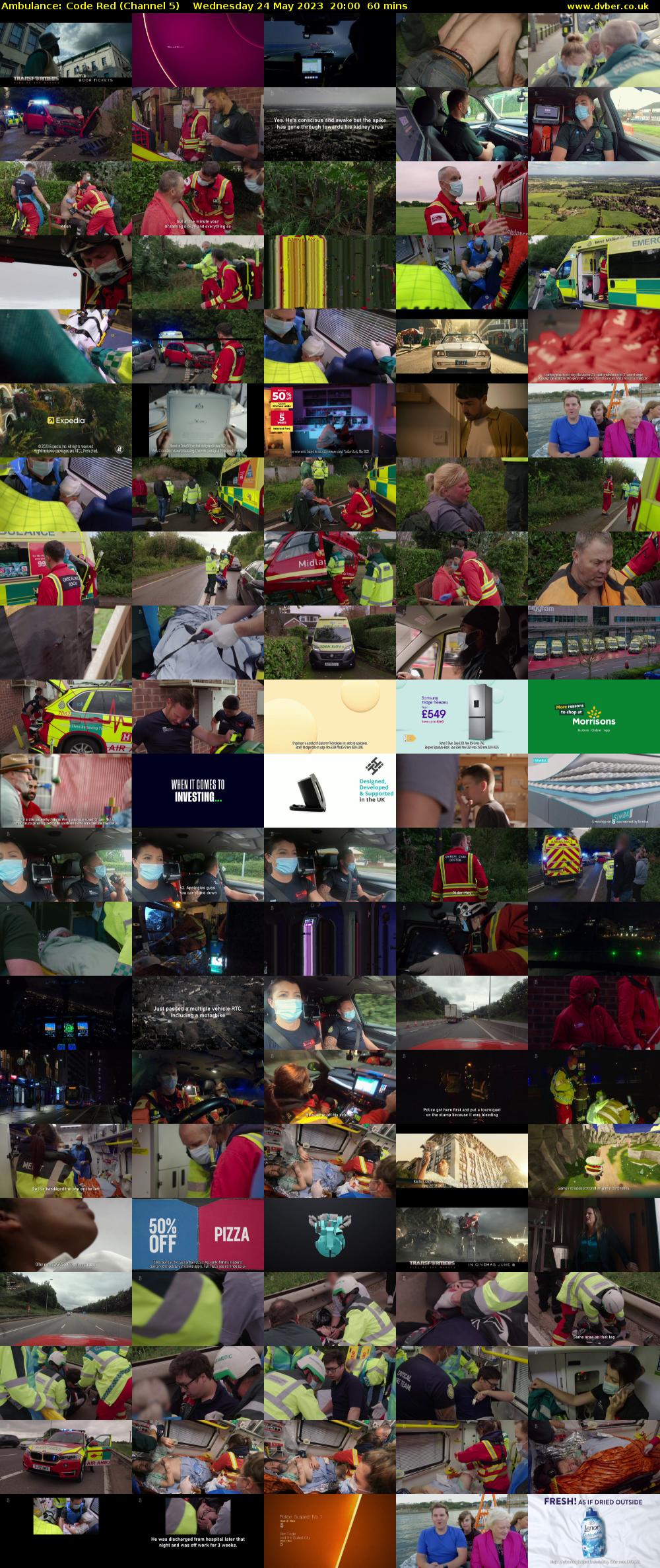 Ambulance: Code Red (Channel 5) Wednesday 24 May 2023 20:00 - 21:00