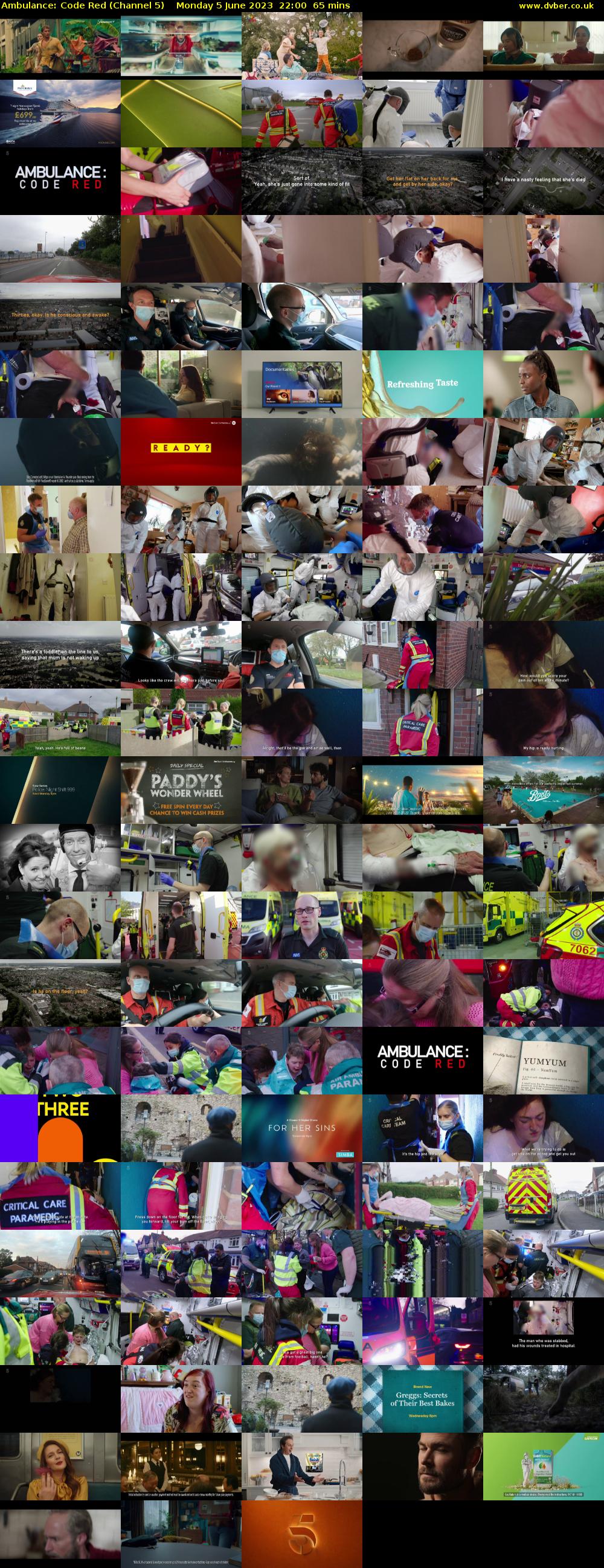 Ambulance: Code Red (Channel 5) Monday 5 June 2023 22:00 - 23:05