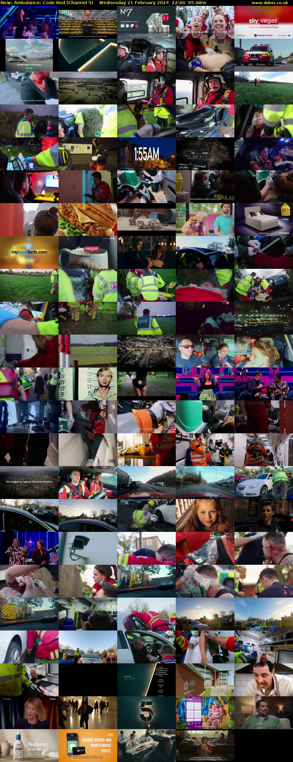 Ambulance: Code Red (Channel 5) Wednesday 21 February 2024 22:00 - 23:05
