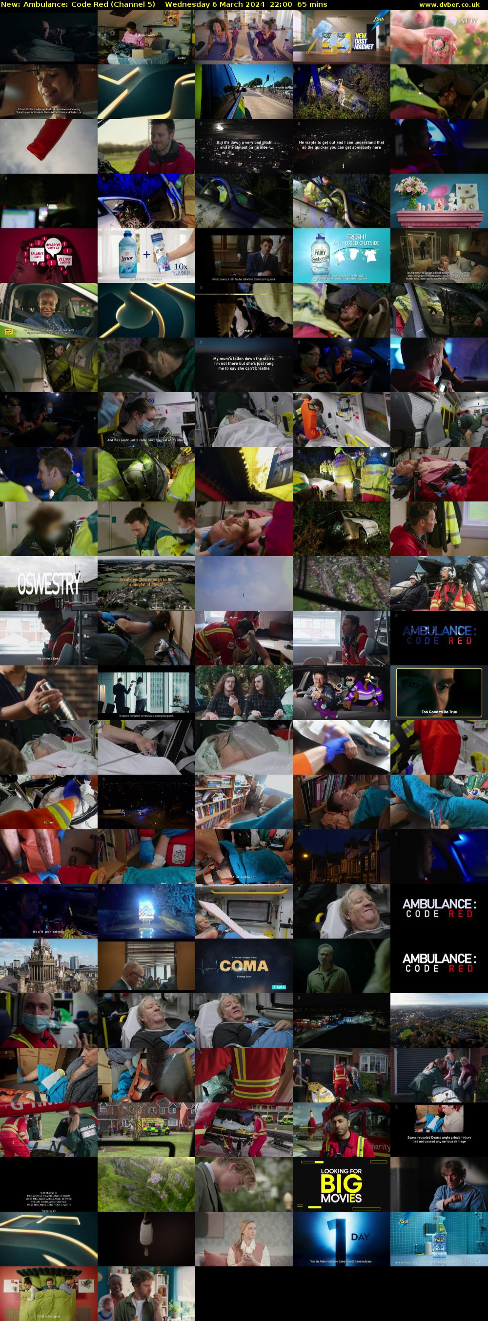 Ambulance: Code Red (Channel 5) Wednesday 6 March 2024 22:00 - 23:05