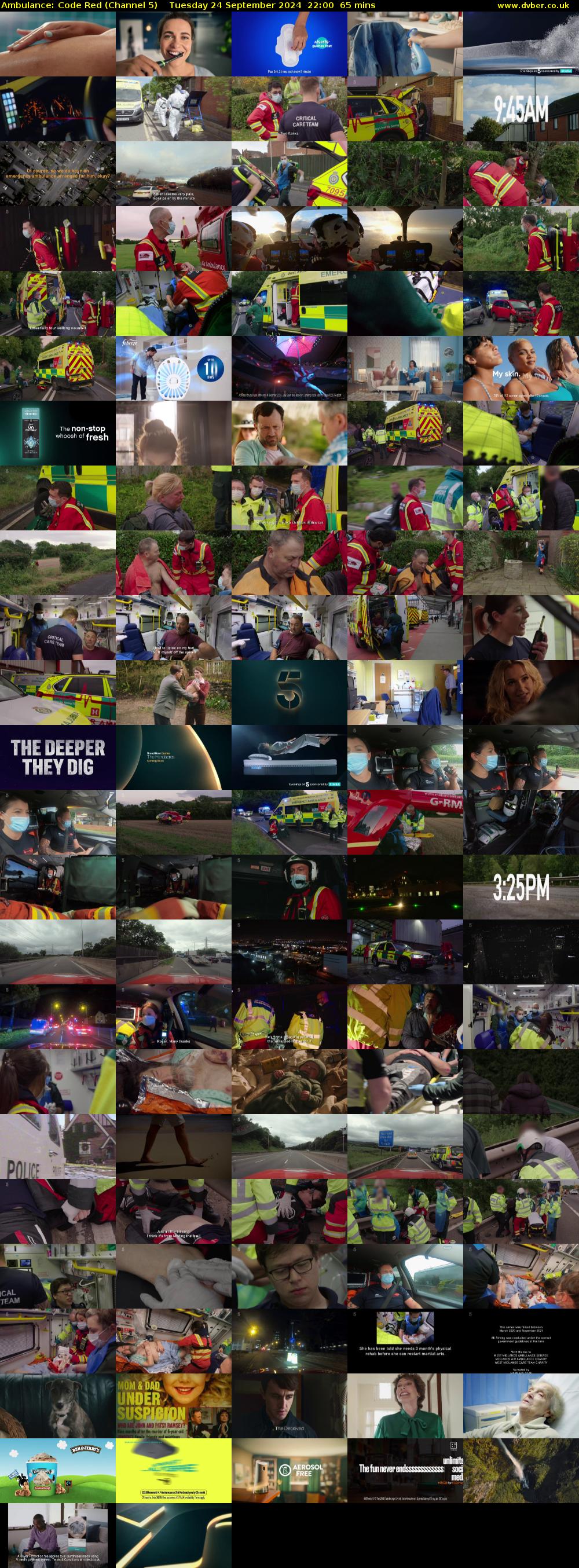 Ambulance: Code Red (Channel 5) Tuesday 24 September 2024 22:00 - 23:05