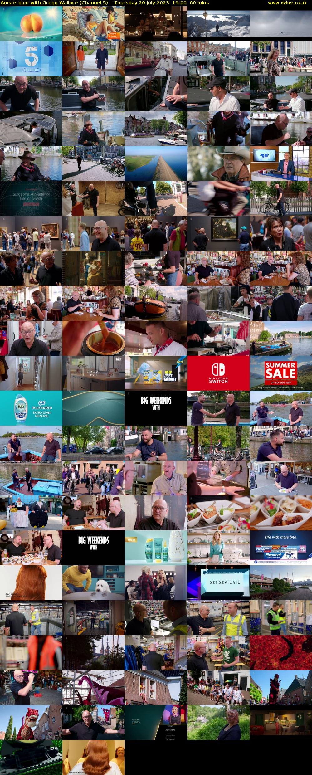 Amsterdam with Gregg Wallace (Channel 5) Thursday 20 July 2023 19:00 - 20:00