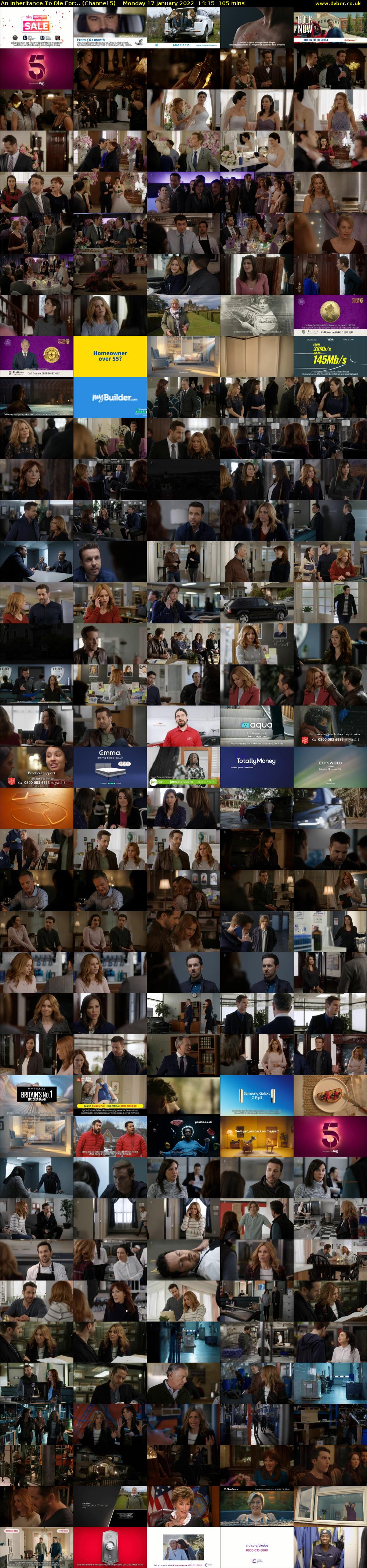 An Inheritance To Die For:.. (Channel 5) Monday 17 January 2022 14:15 - 16:00