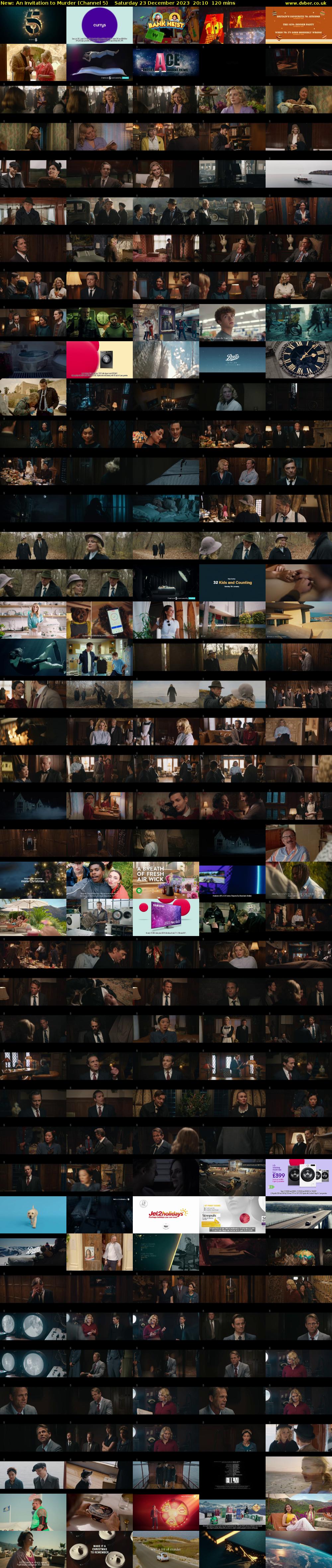 An Invitation to Murder (Channel 5) Saturday 23 December 2023 20:10 - 22:10