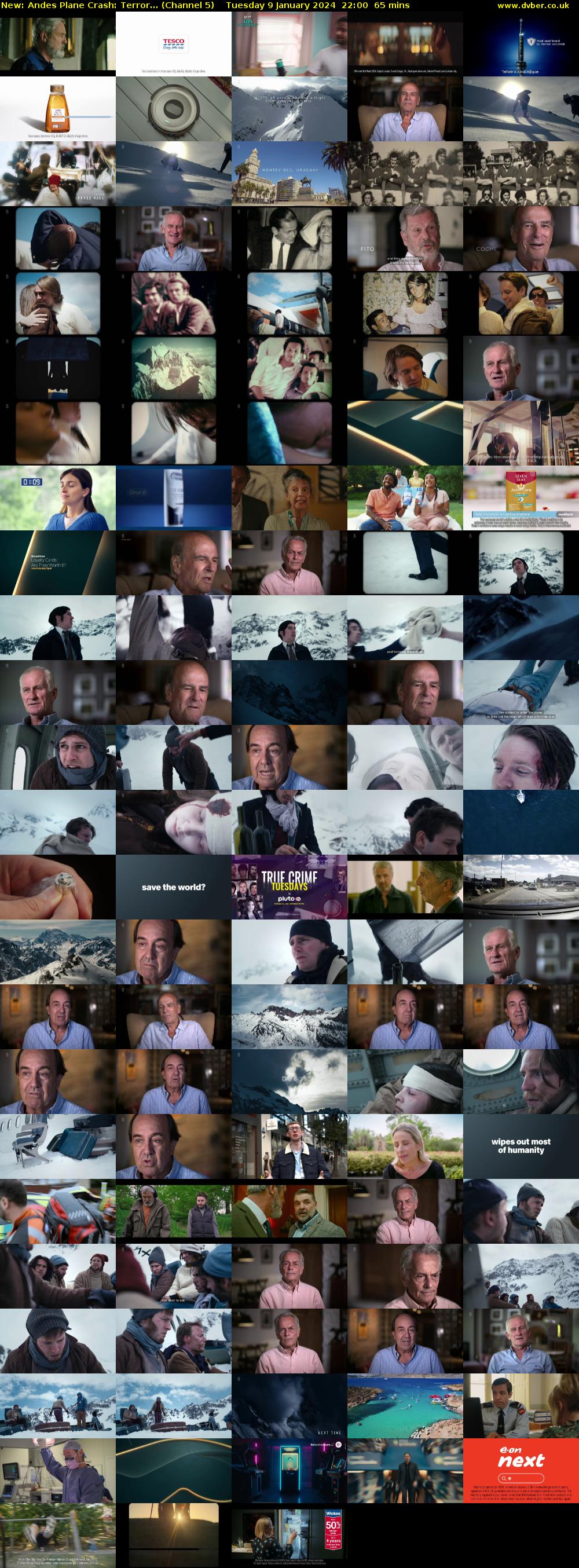 Andes Plane Crash: Terror... (Channel 5) Tuesday 9 January 2024 22:00 - 23:05