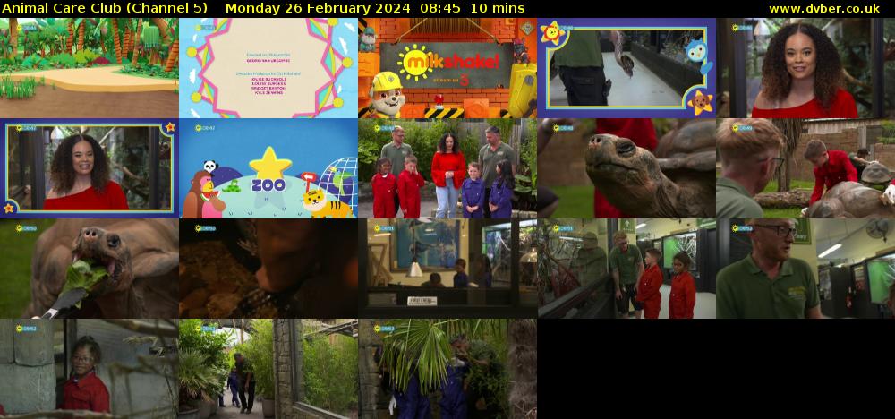 Animal Care Club (Channel 5) Monday 26 February 2024 08:45 - 08:55