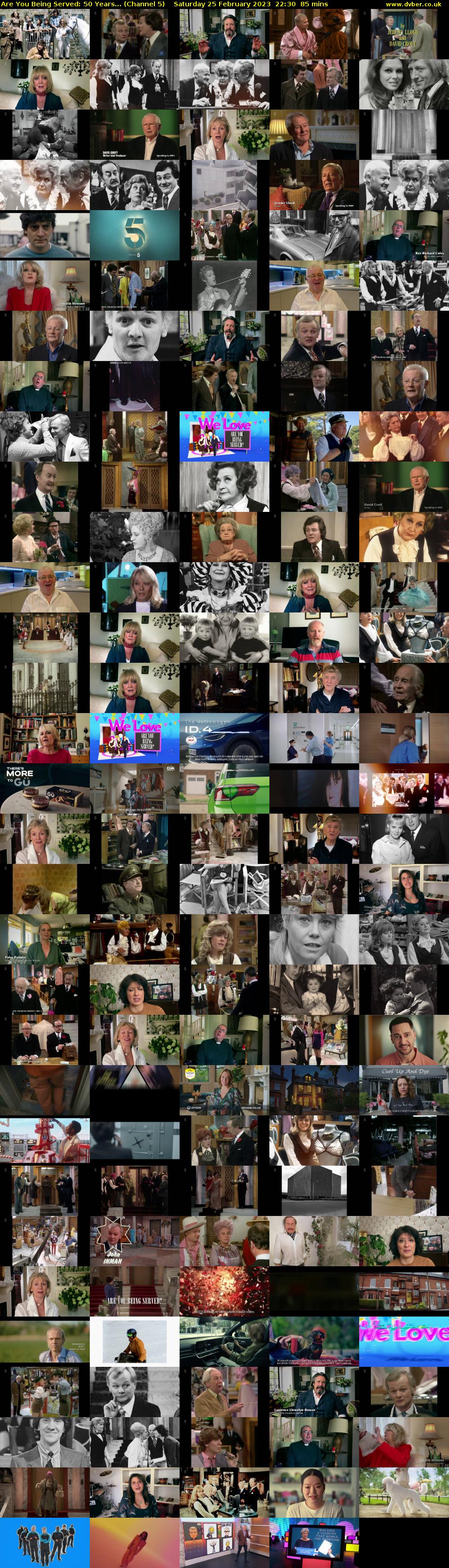 Are You Being Served: 50 Years... (Channel 5) Saturday 25 February 2023 22:30 - 23:55