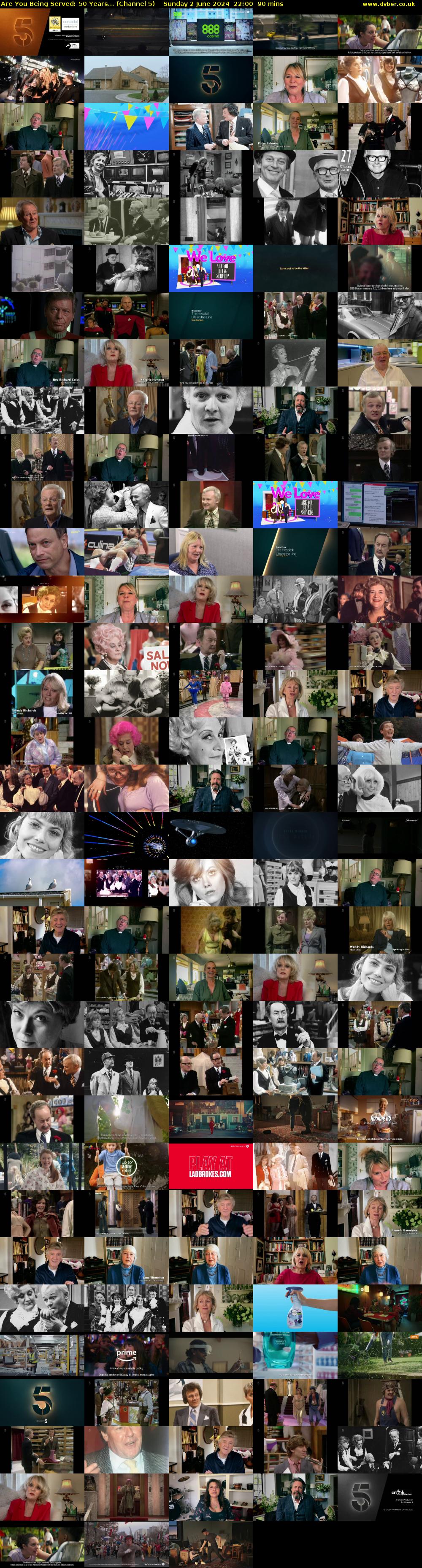 Are You Being Served: 50 Years... (Channel 5) Sunday 2 June 2024 22:00 - 23:30