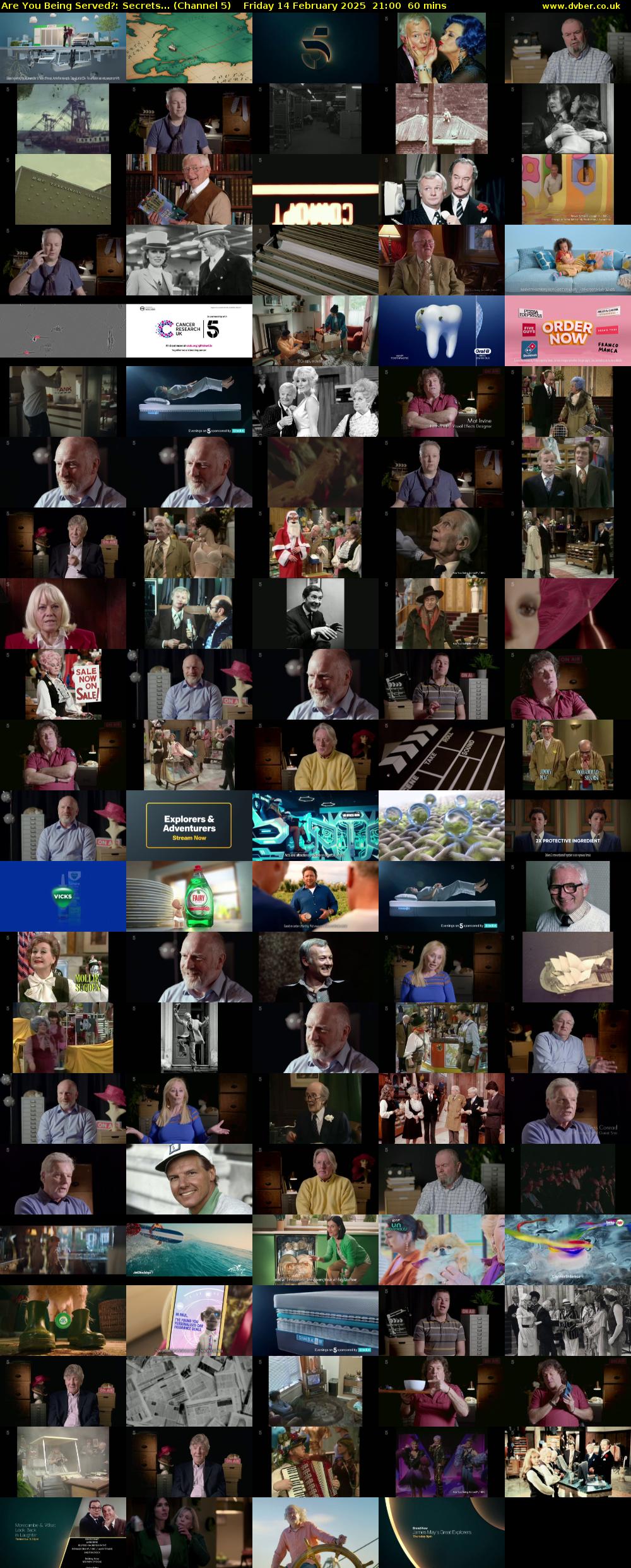 Are You Being Served?: Secrets... (Channel 5) Friday 14 February 2025 21:00 - 22:00