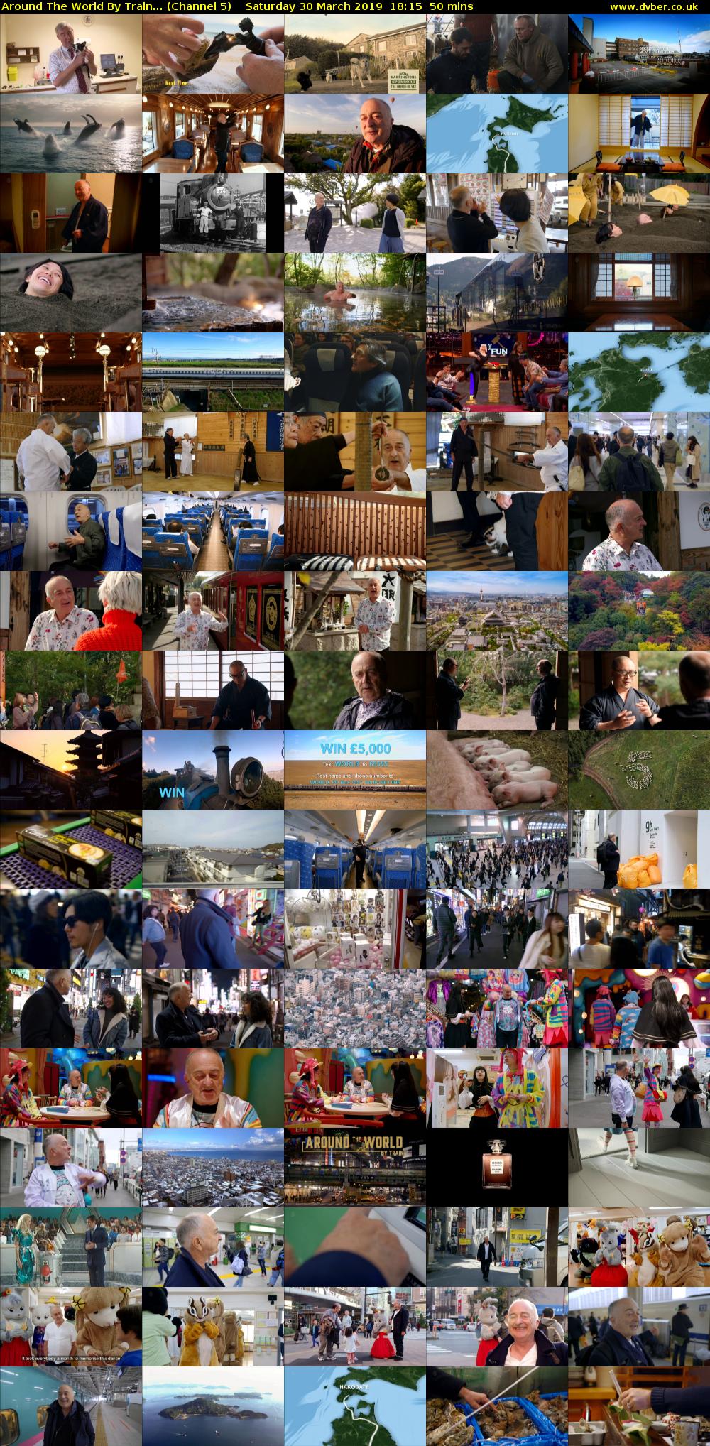 Around The World By Train... (Channel 5) Saturday 30 March 2019 18:15 - 19:05