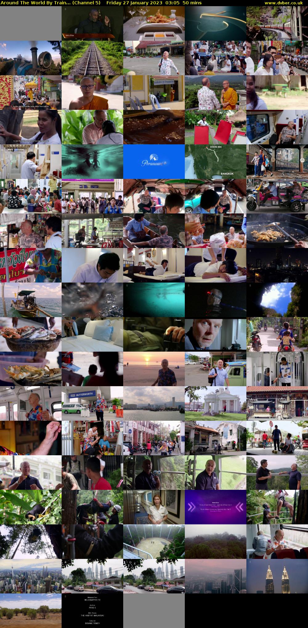 Around The World By Train... (Channel 5) Friday 27 January 2023 03:05 - 03:55