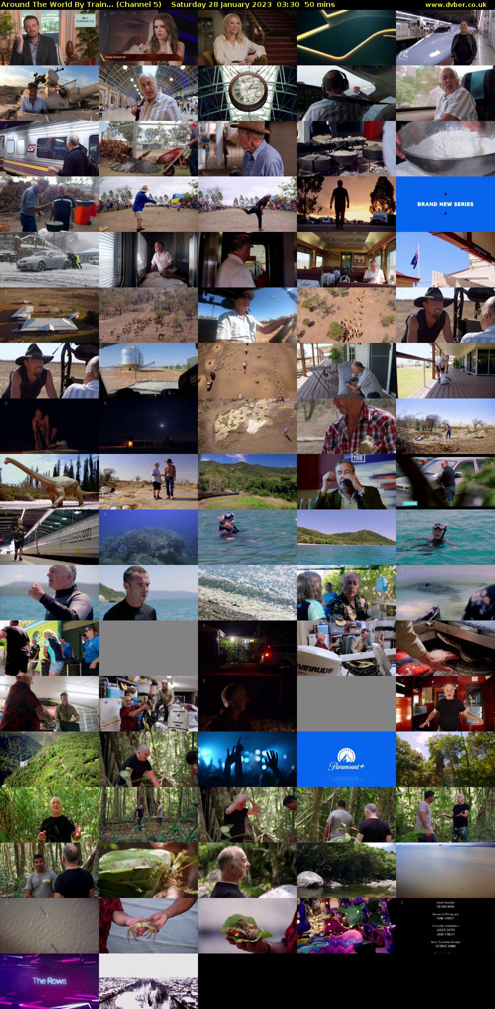 Around The World By Train... (Channel 5) Saturday 28 January 2023 03:30 - 04:20