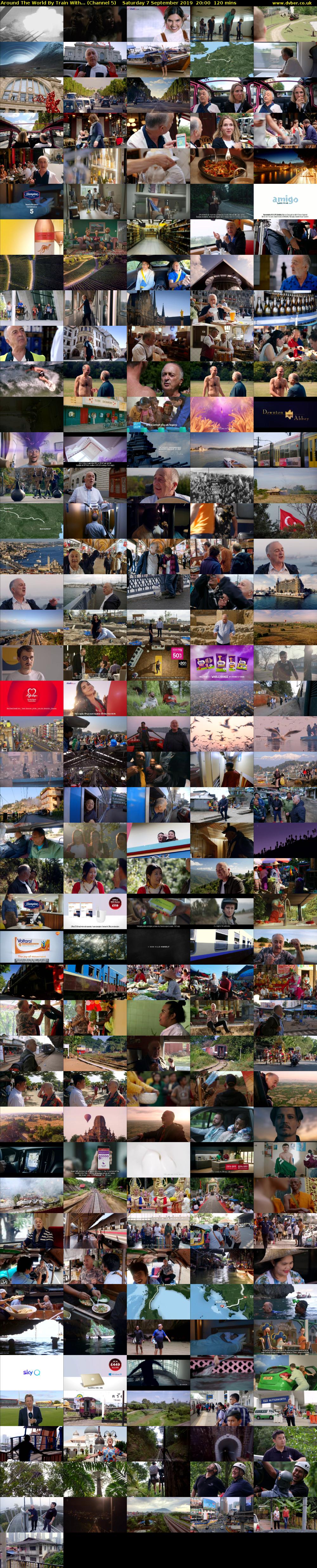 Around The World By Train With... (Channel 5) Saturday 7 September 2019 20:00 - 22:00