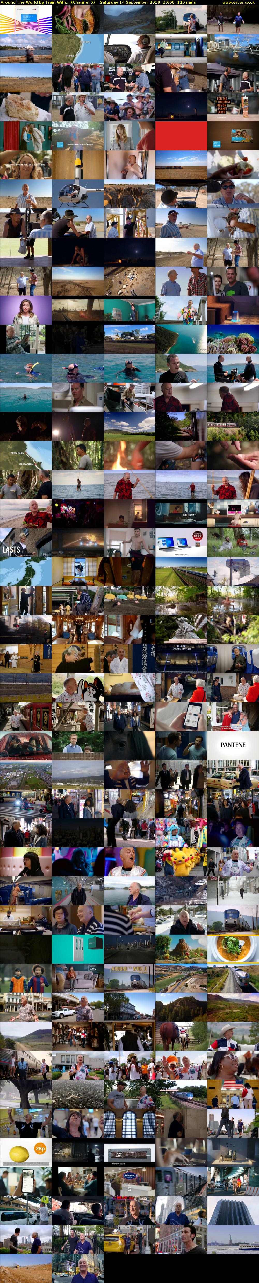 Around The World By Train With... (Channel 5) Saturday 14 September 2019 20:00 - 22:00