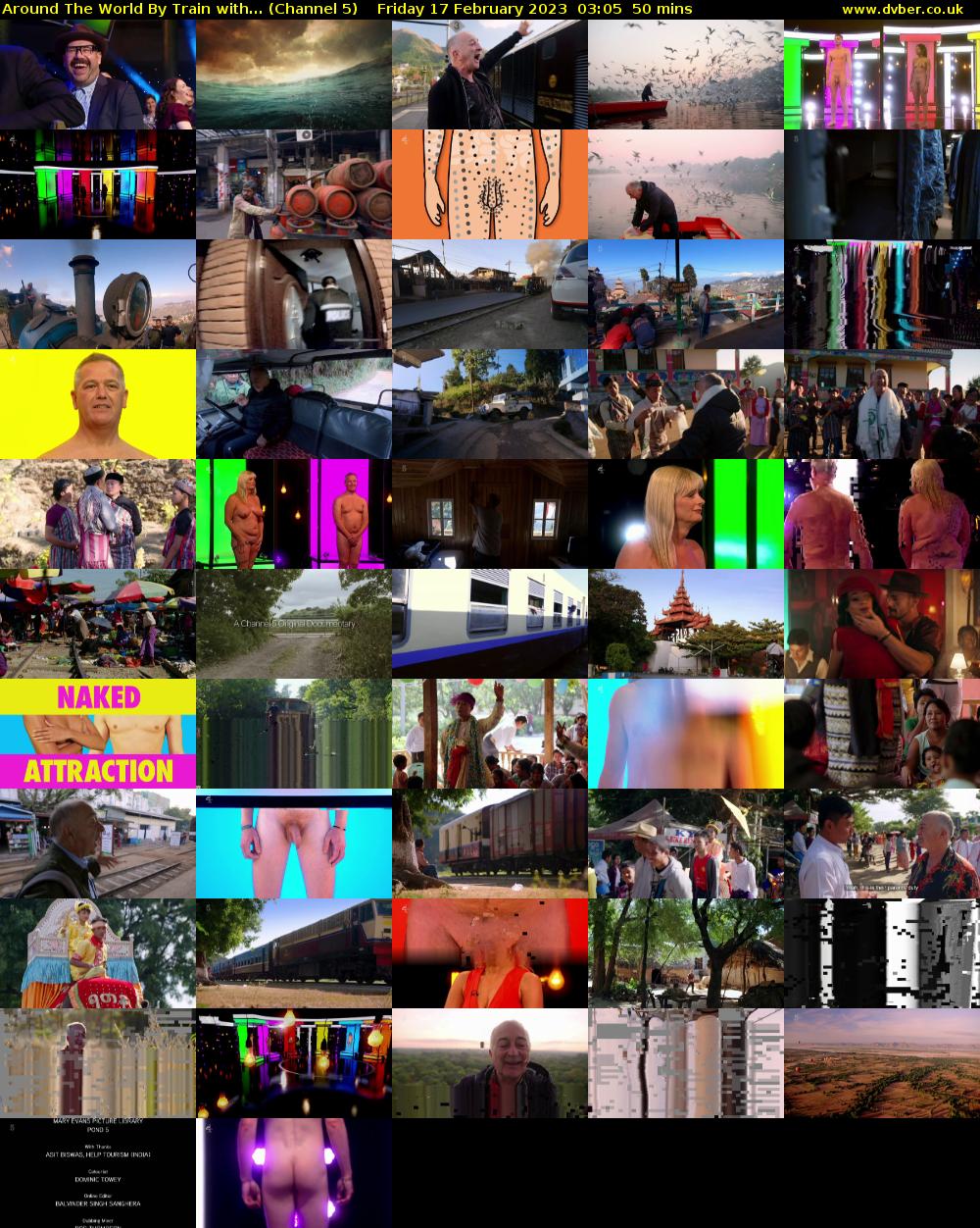 Around The World By Train With... (Channel 5) Friday 17 February 2023 03:05 - 03:55