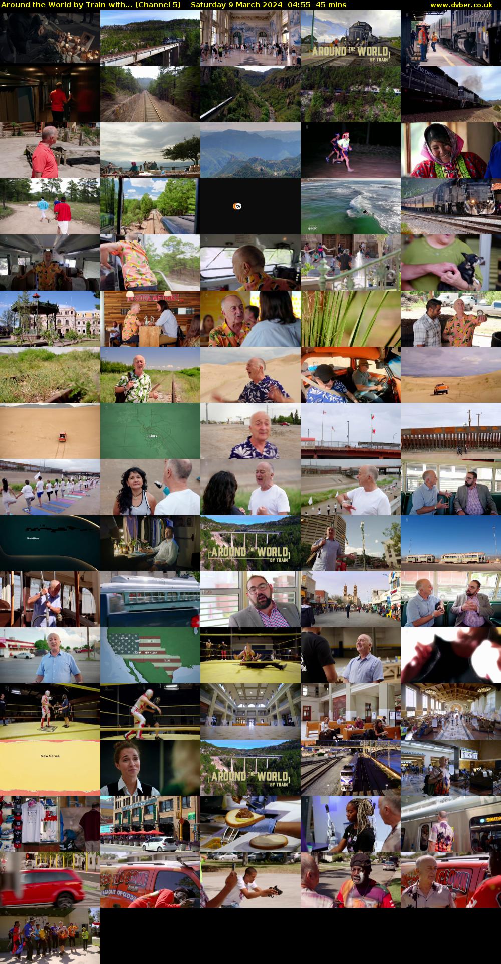 Around The World By Train With... (Channel 5) Saturday 9 March 2024 04:55 - 05:40