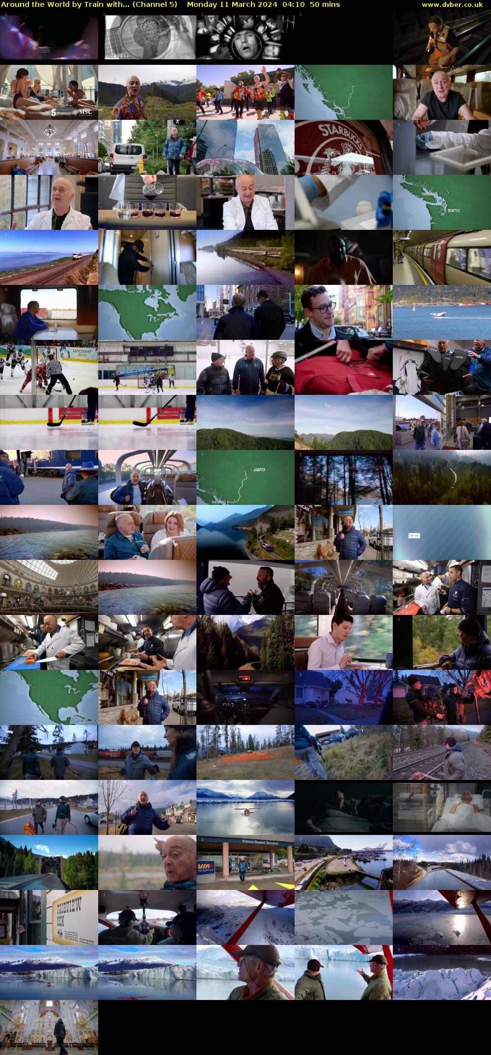 Around The World By Train With... (Channel 5) Monday 11 March 2024 04:10 - 05:00