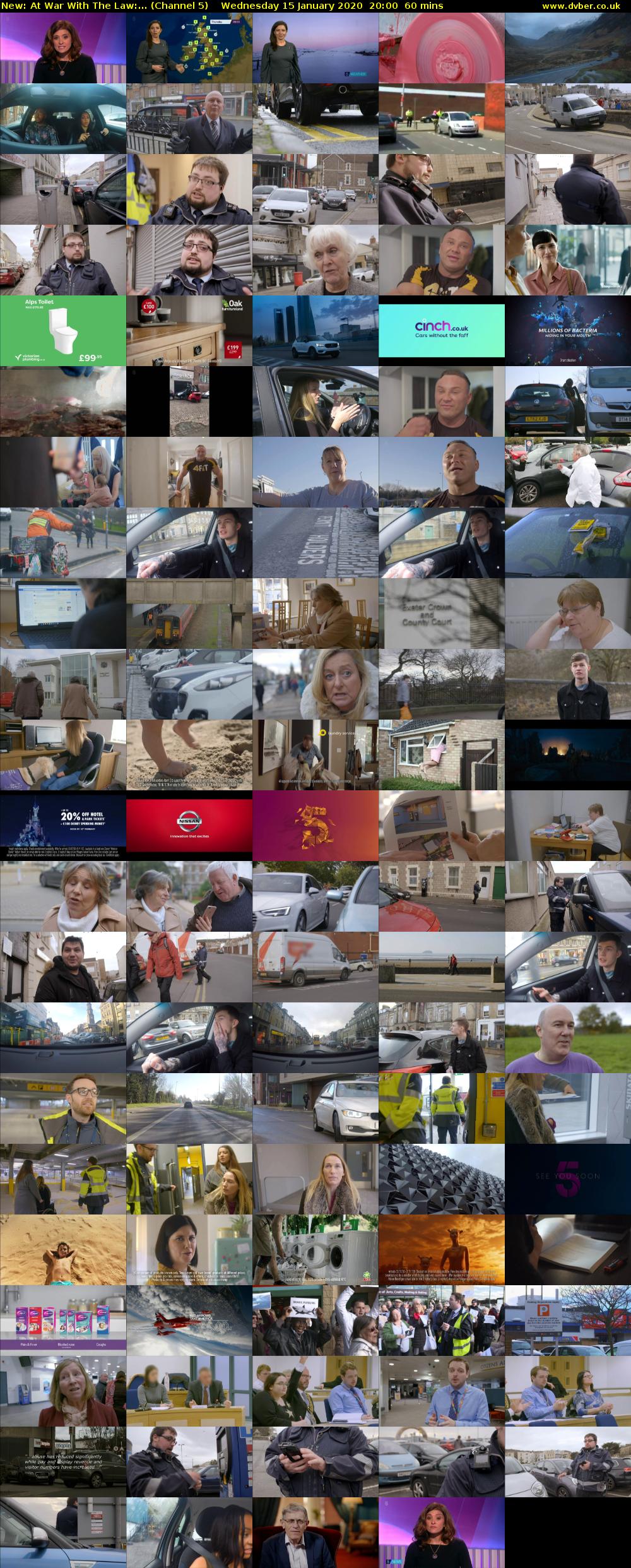 At War With The Law:... (Channel 5) Wednesday 15 January 2020 20:00 - 21:00