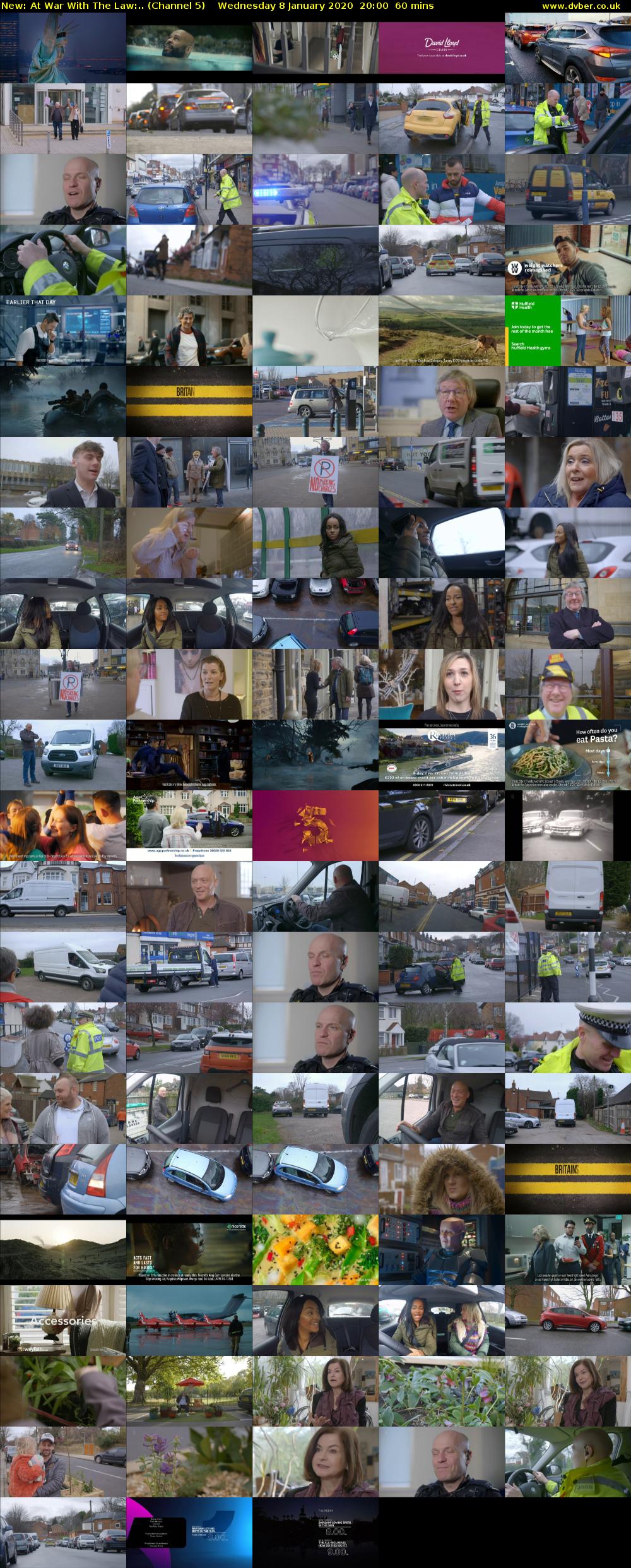 At War With The Law:.. (Channel 5) Wednesday 8 January 2020 20:00 - 21:00