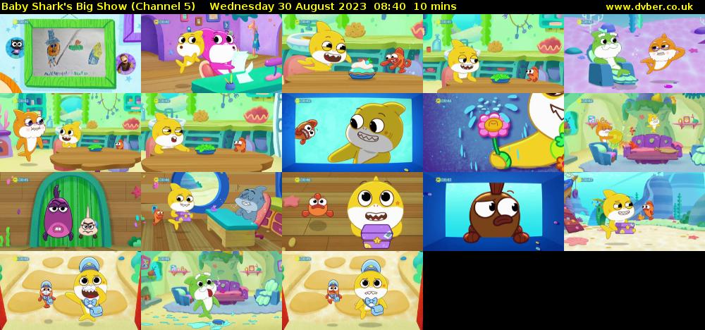 Baby Shark's Big Show (Channel 5) Wednesday 30 August 2023 08:40 - 08:50