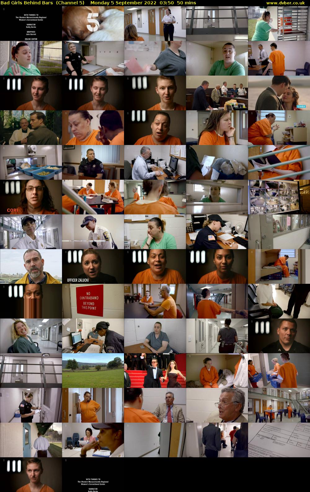 Bad Girls Behind Bars  (Channel 5) Monday 5 September 2022 03:50 - 04:40