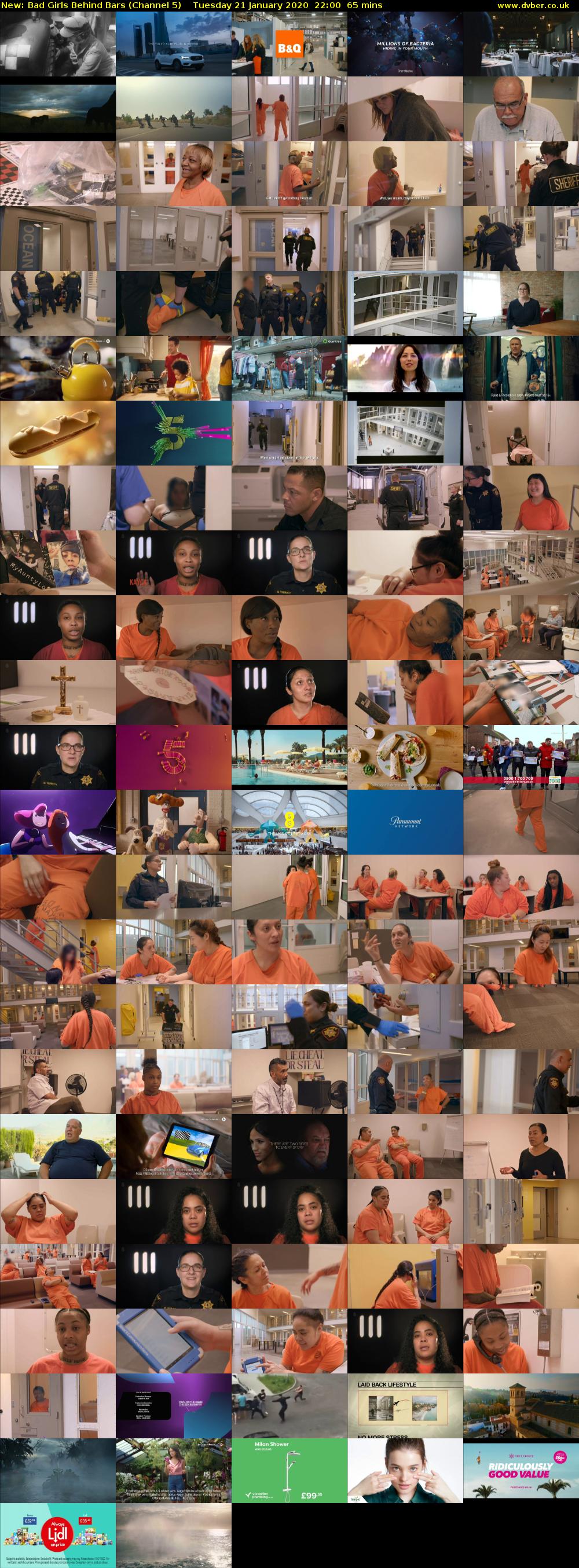 Bad Girls Behind Bars (Channel 5) Tuesday 21 January 2020 22:00 - 23:05