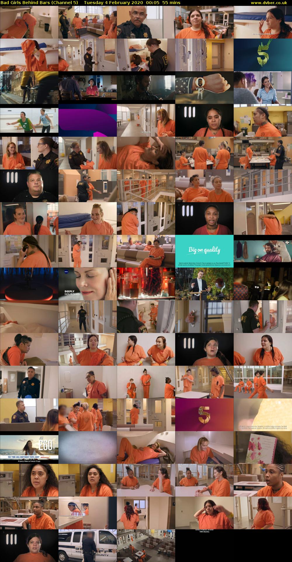 Bad Girls Behind Bars (Channel 5) Tuesday 4 February 2020 00:05 - 01:00