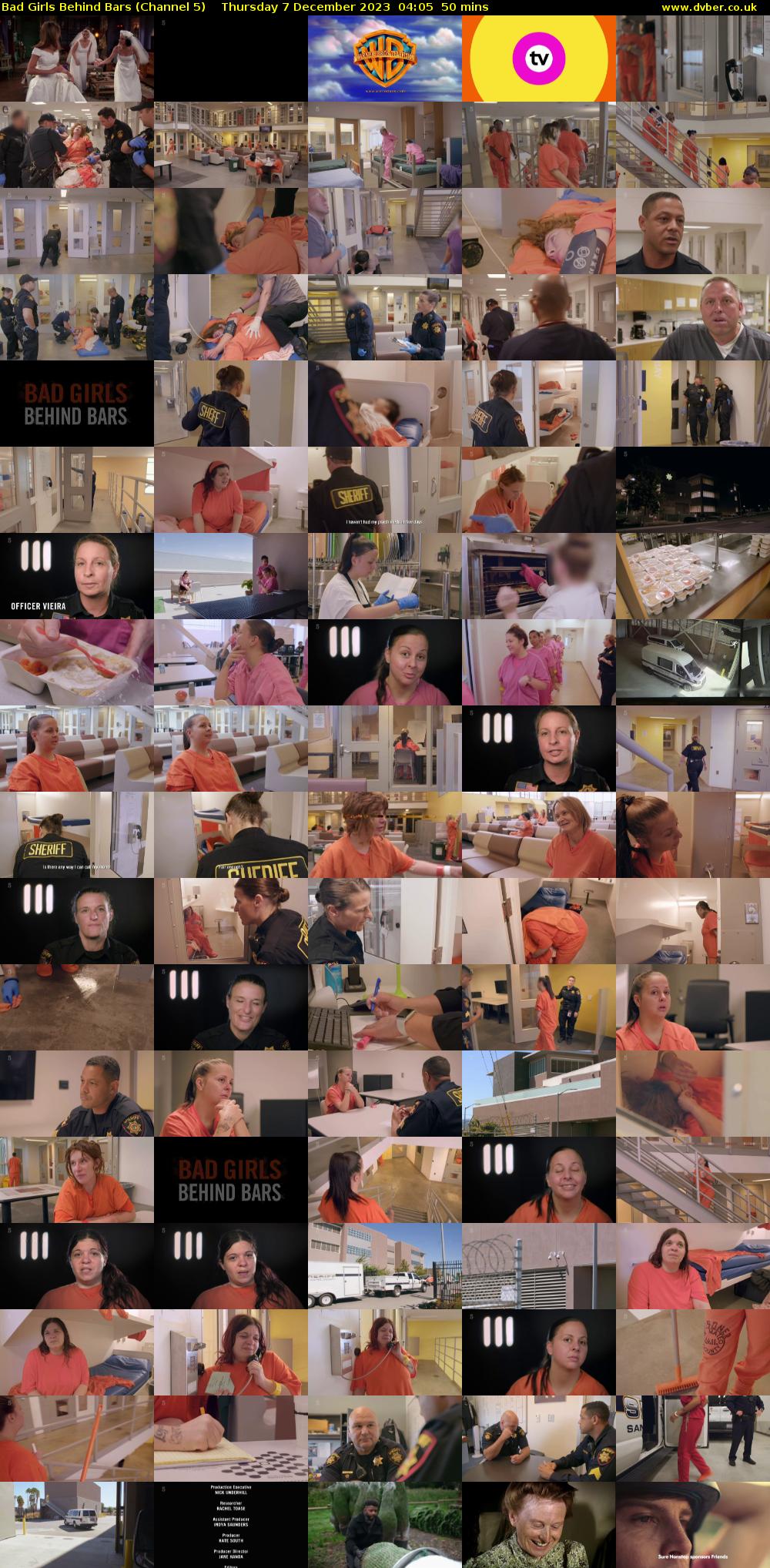 Bad Girls Behind Bars (Channel 5) Thursday 7 December 2023 04:05 - 04:55