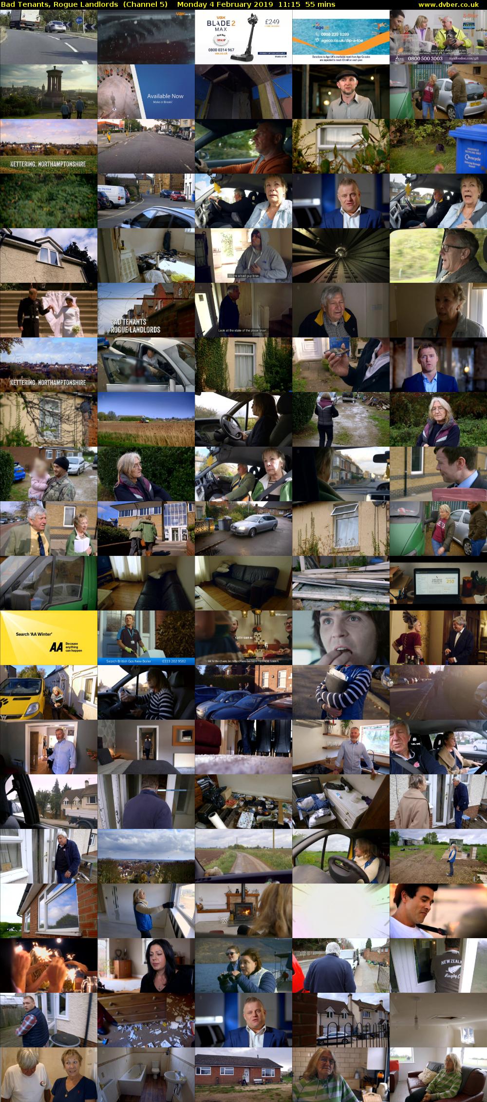 Bad Tenants, Rogue Landlords  (Channel 5) Monday 4 February 2019 11:15 - 12:10