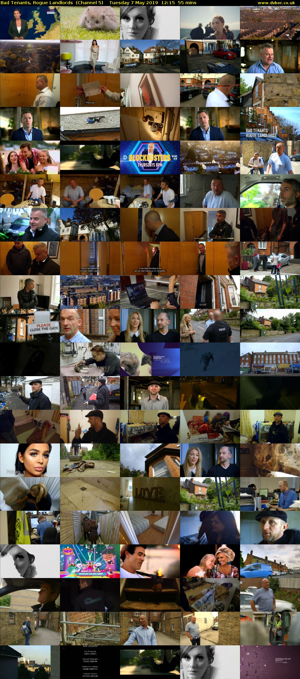 Bad Tenants, Rogue Landlords  (Channel 5) Tuesday 7 May 2019 12:15 - 13:10