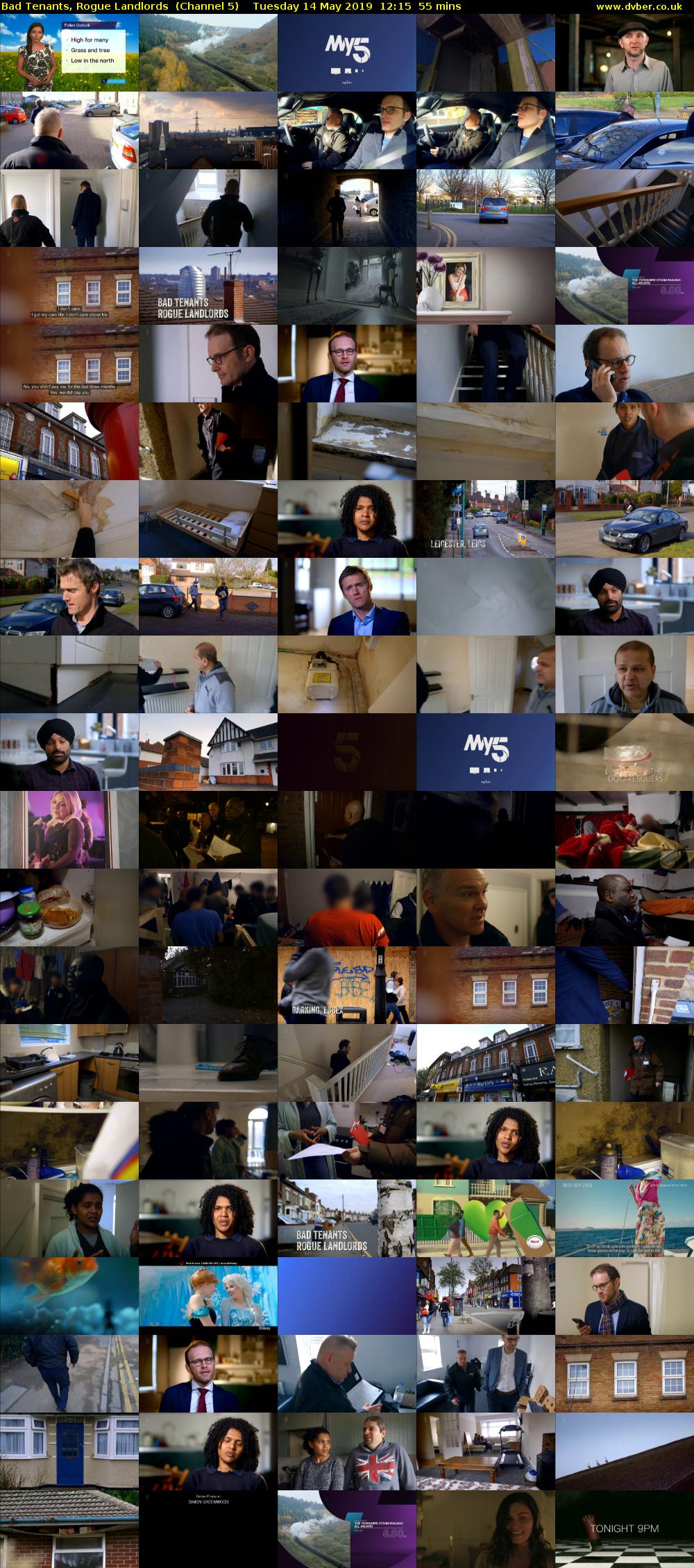 Bad Tenants, Rogue Landlords  (Channel 5) Tuesday 14 May 2019 12:15 - 13:10