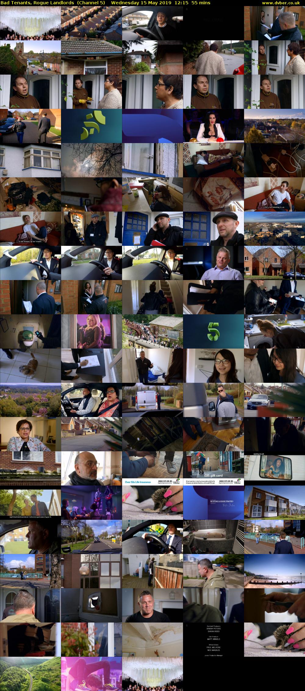 Bad Tenants, Rogue Landlords  (Channel 5) Wednesday 15 May 2019 12:15 - 13:10
