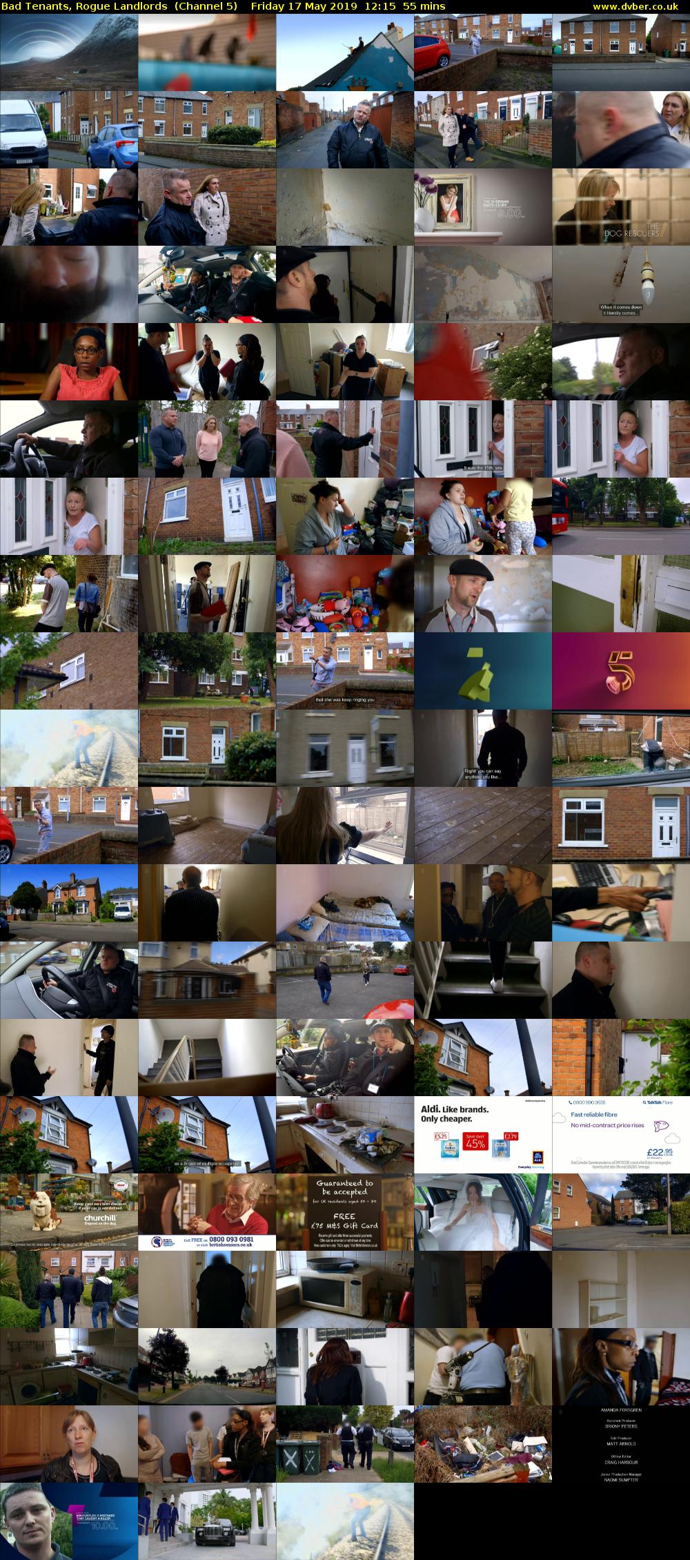 Bad Tenants, Rogue Landlords  (Channel 5) Friday 17 May 2019 12:15 - 13:10