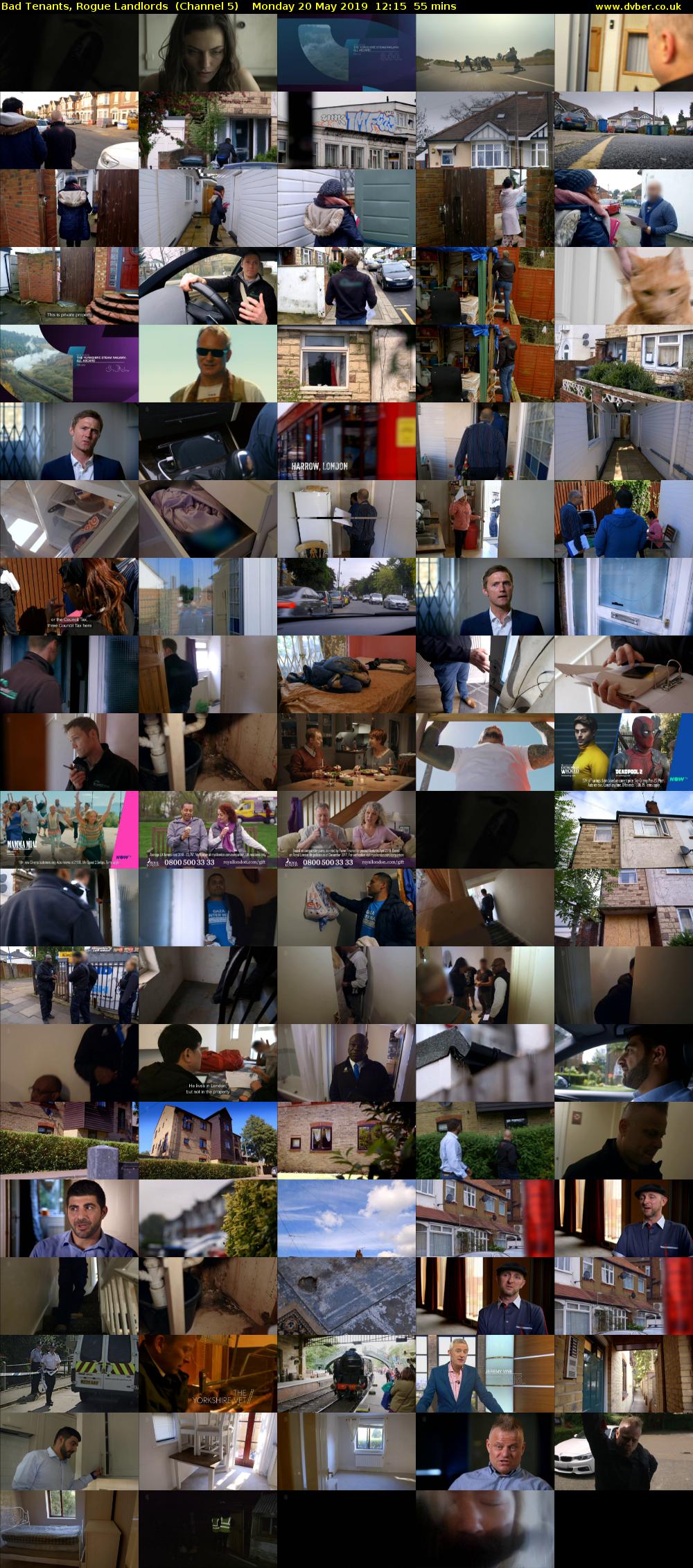 Bad Tenants, Rogue Landlords  (Channel 5) Monday 20 May 2019 12:15 - 13:10