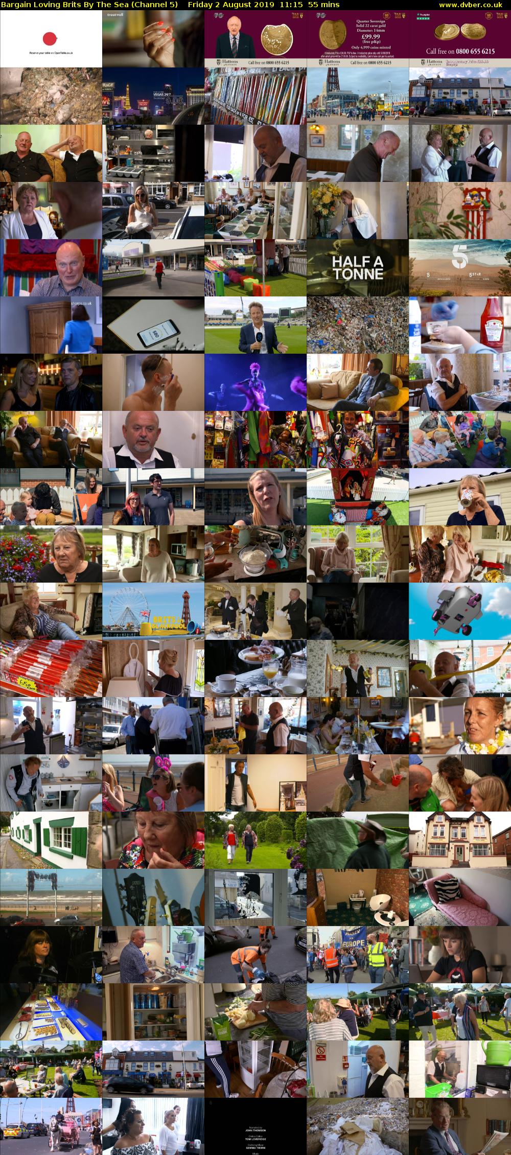 Bargain Loving Brits By The Sea (Channel 5) Friday 2 August 2019 11:15 - 12:10