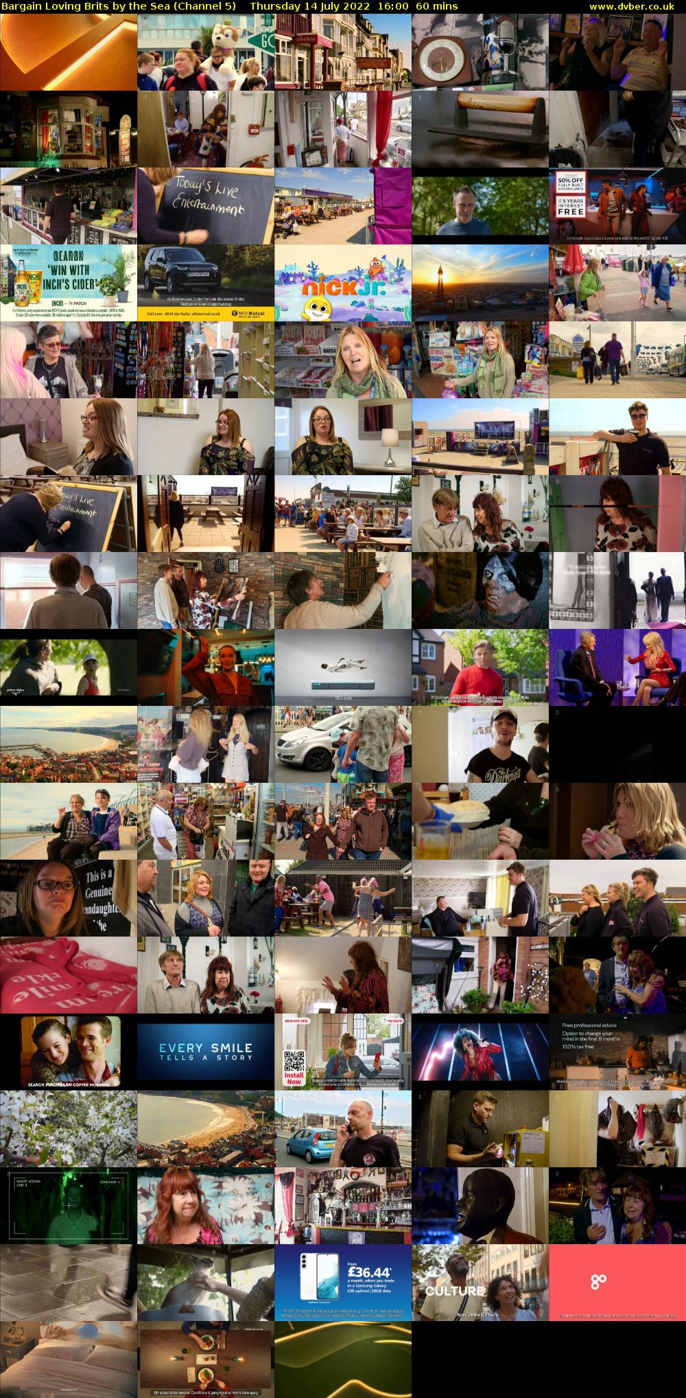 Bargain Loving Brits By The Sea (Channel 5) Thursday 14 July 2022 16:00 - 17:00