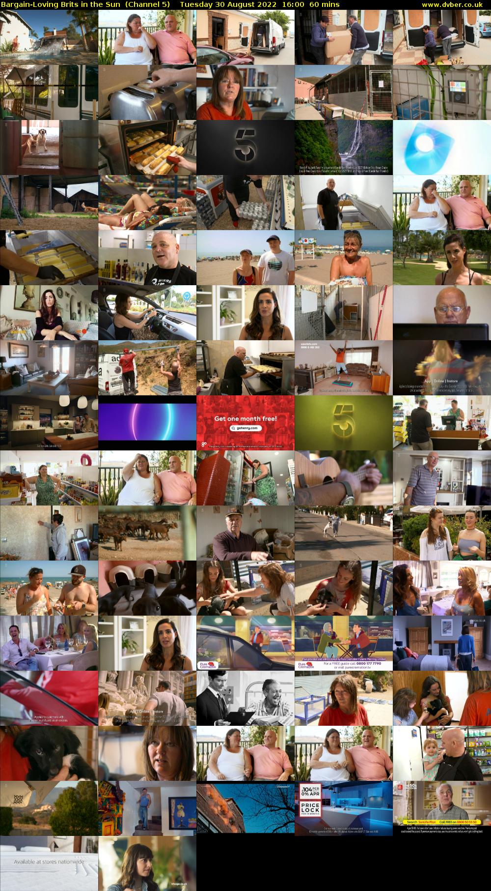 Bargain-Loving Brits In The Sun  (Channel 5) Tuesday 30 August 2022 16:00 - 17:00