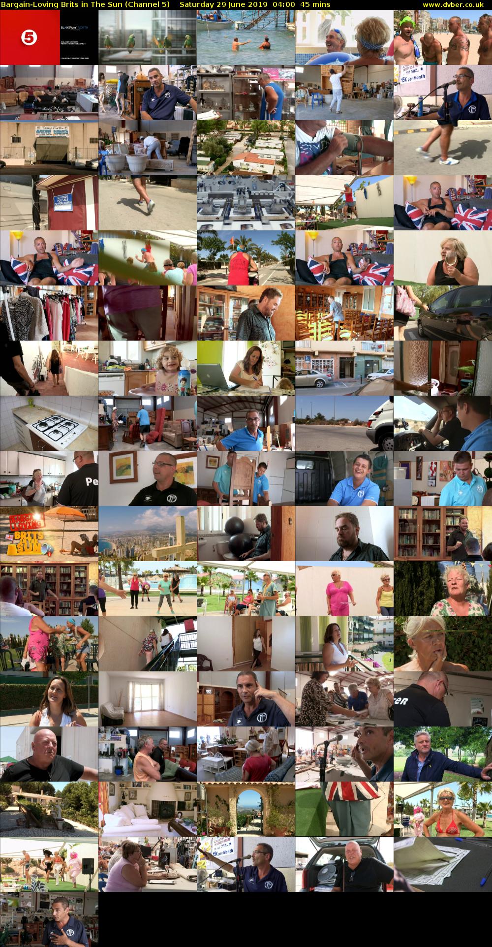 Bargain-Loving Brits in The Sun (Channel 5) Saturday 29 June 2019 04:00 - 04:45