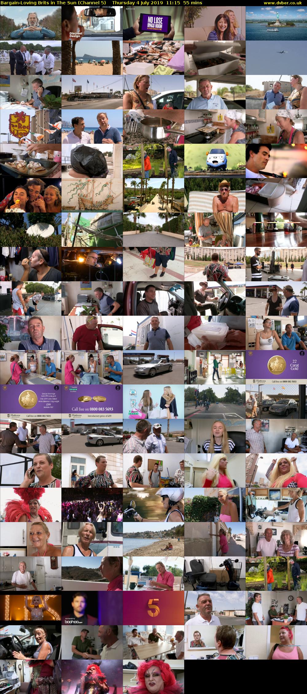Bargain-Loving Brits in The Sun (Channel 5) Thursday 4 July 2019 11:15 - 12:10