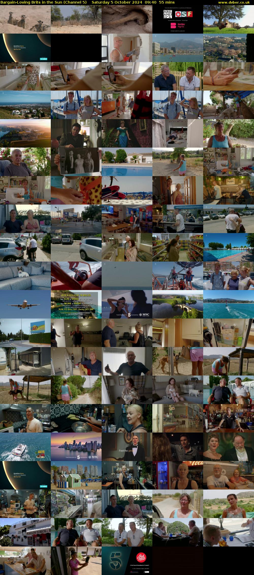 Bargain-Loving Brits in the Sun (Channel 5) Saturday 5 October 2024 09:40 - 10:35
