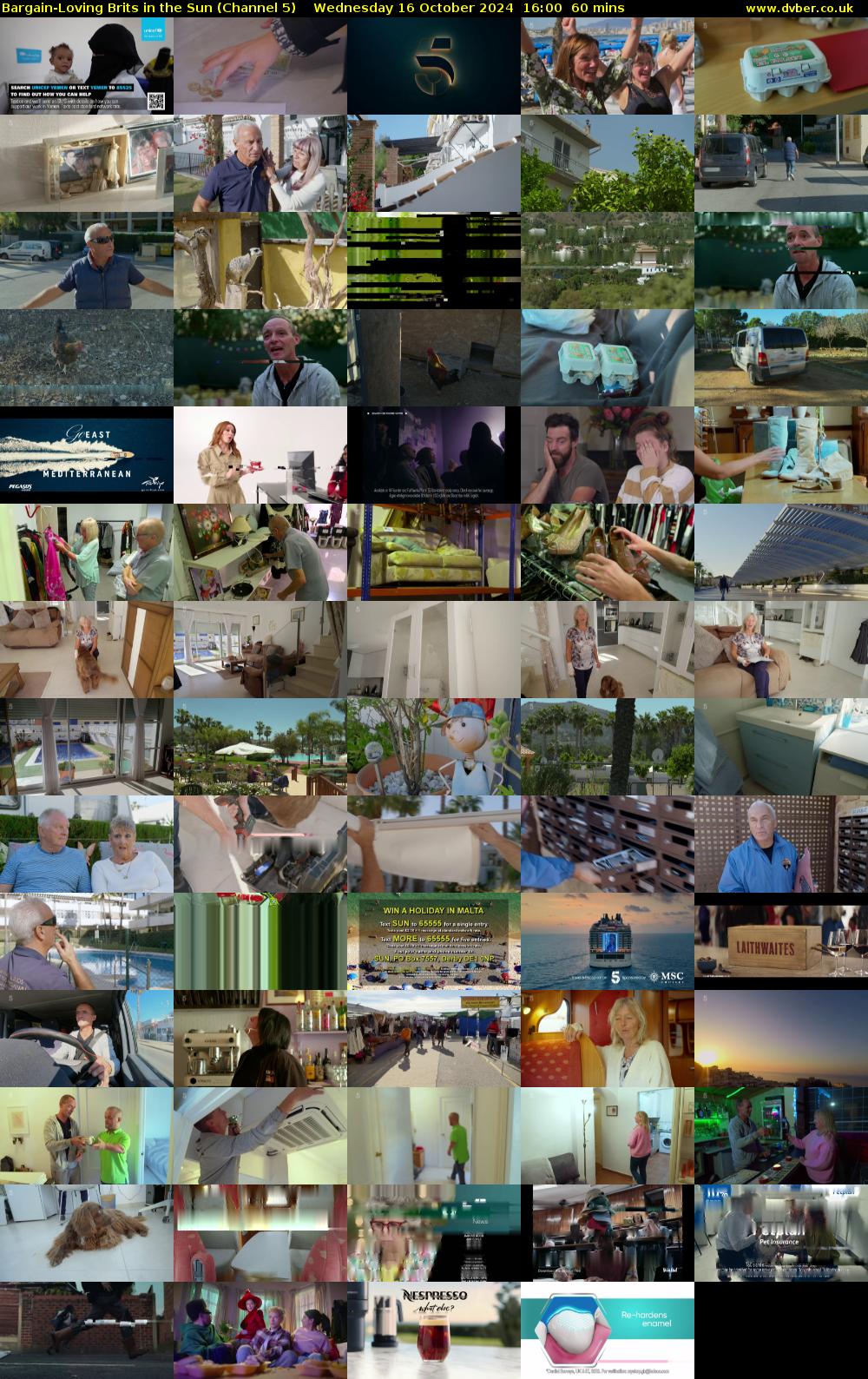Bargain-Loving Brits in the Sun (Channel 5) Wednesday 16 October 2024 16:00 - 17:00