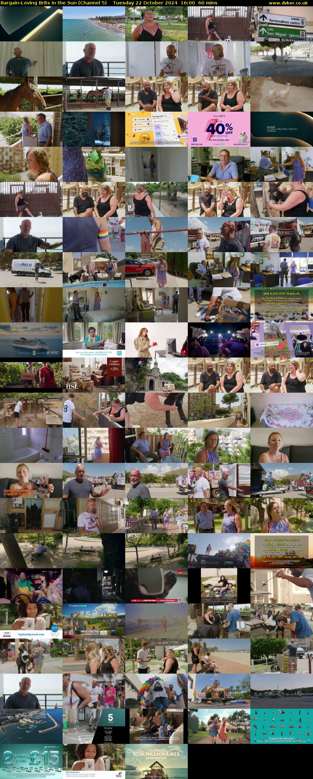 Bargain-Loving Brits in the Sun (Channel 5) Tuesday 22 October 2024 16:00 - 17:00