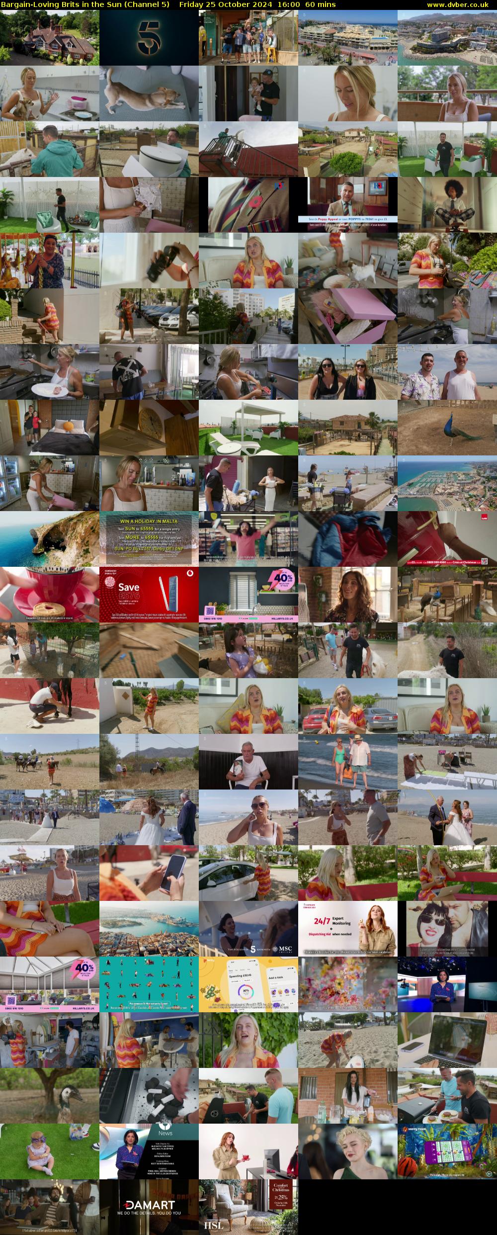 Bargain-Loving Brits in the Sun (Channel 5) Friday 25 October 2024 16:00 - 17:00