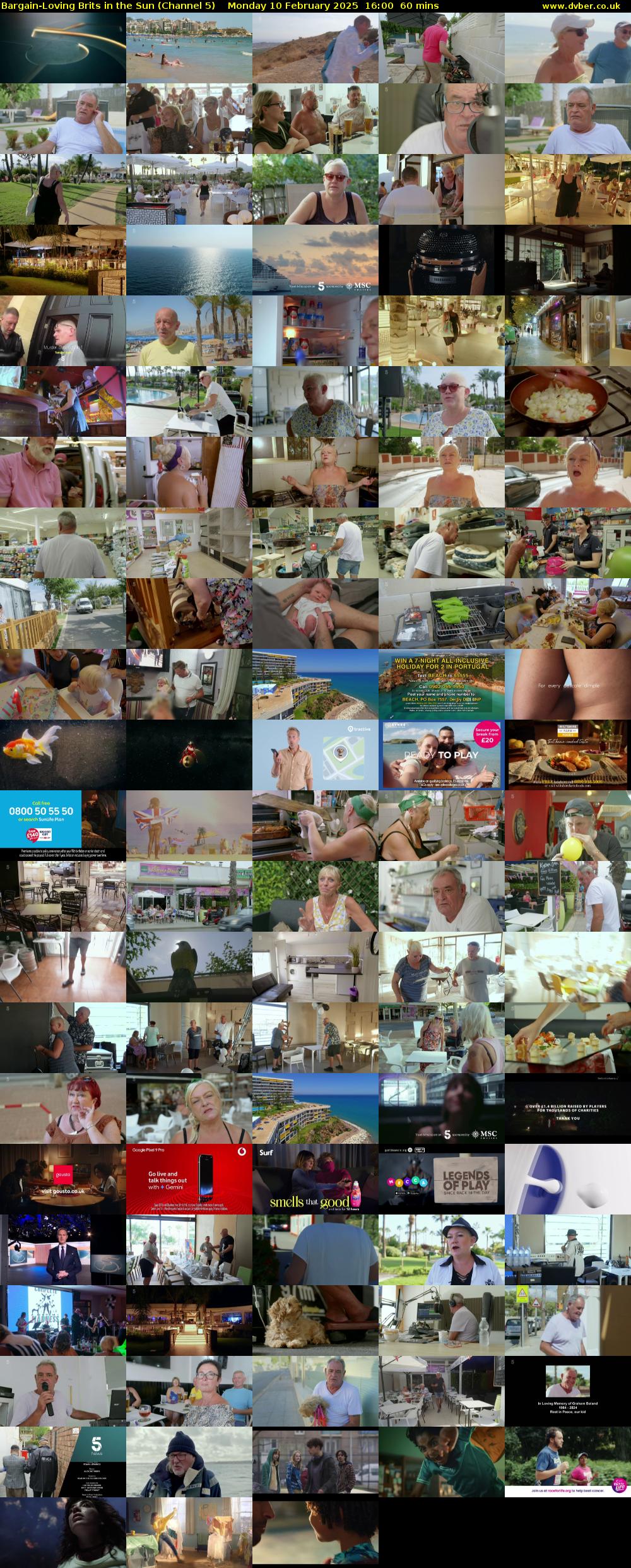 Bargain-Loving Brits in the Sun (Channel 5) Monday 10 February 2025 16:00 - 17:00