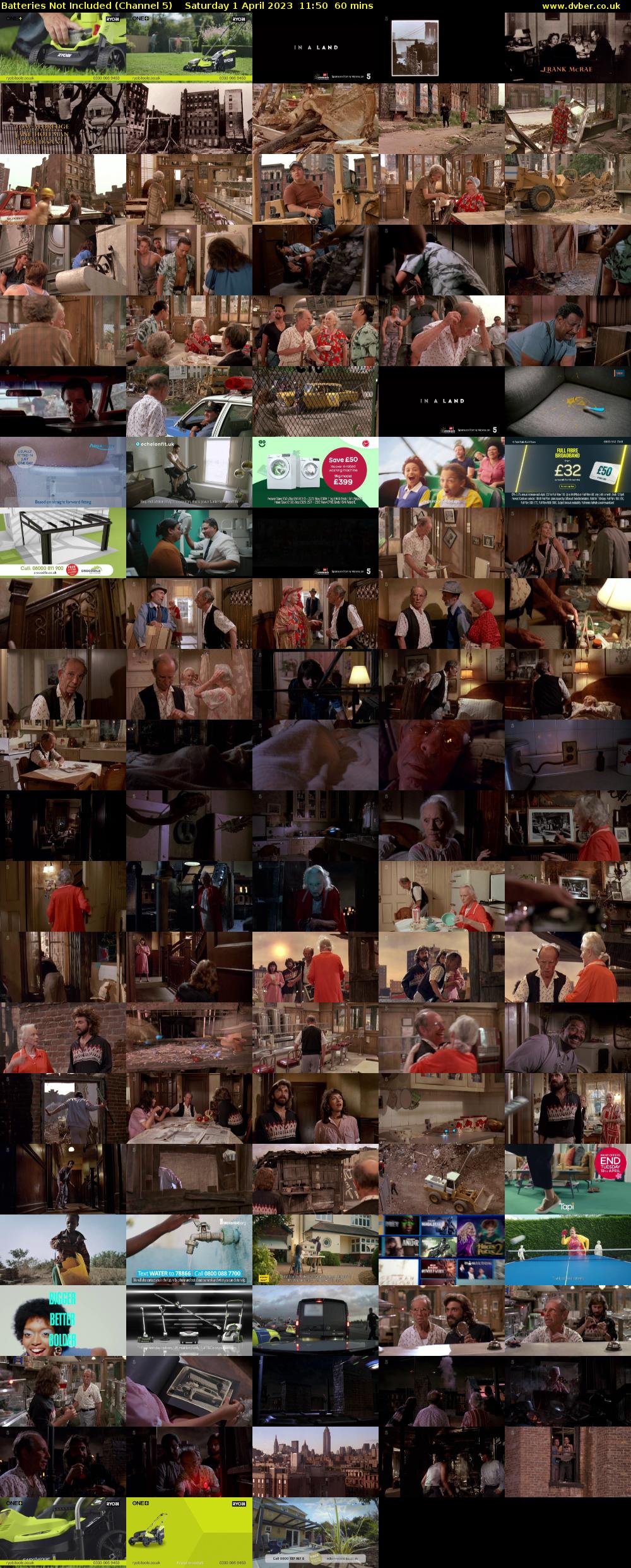 Batteries Not Included (Channel 5) Saturday 1 April 2023 11:50 - 12:50