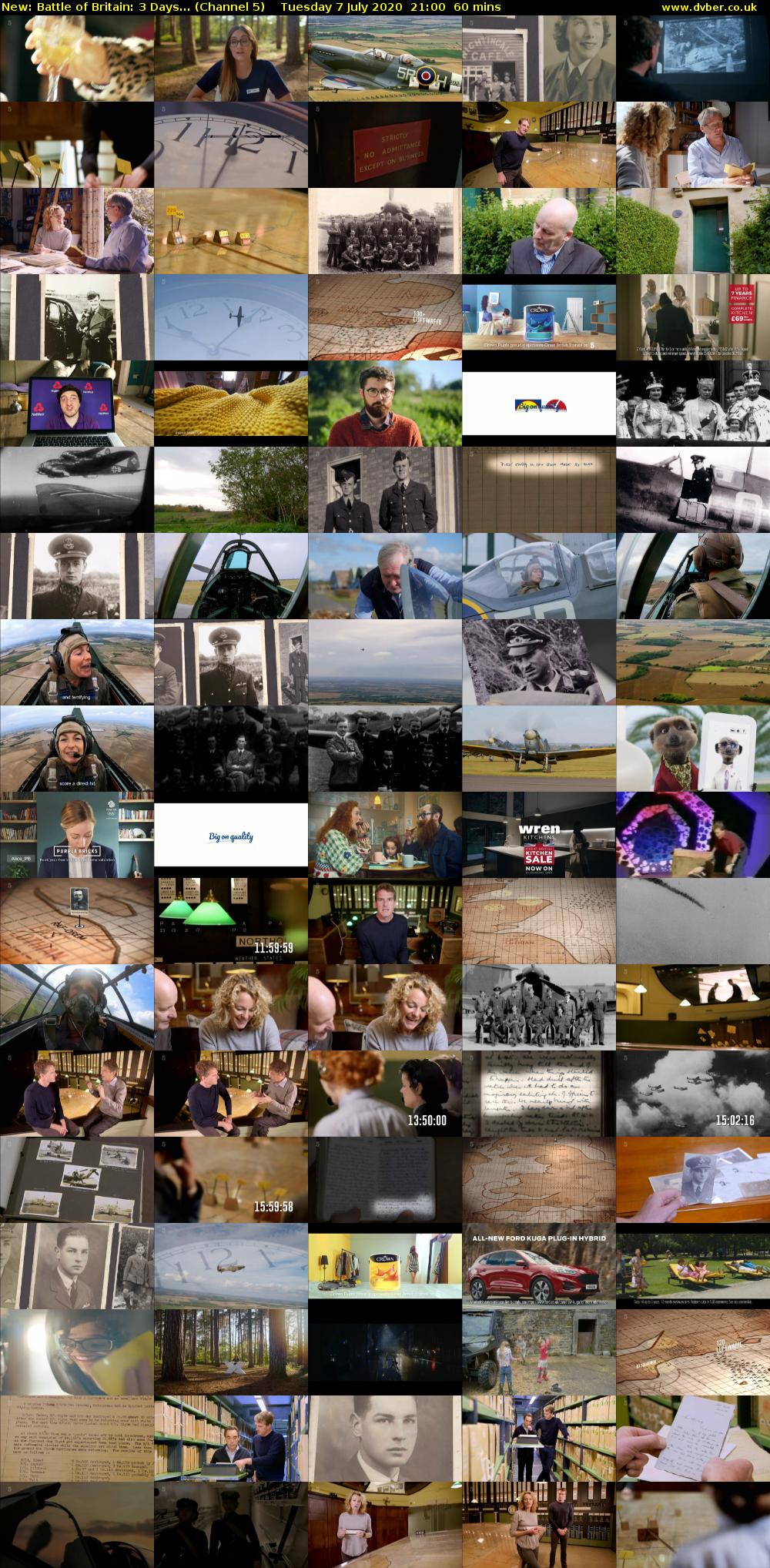 Battle of Britain: 3 Days... (Channel 5) Tuesday 7 July 2020 21:00 - 22:00