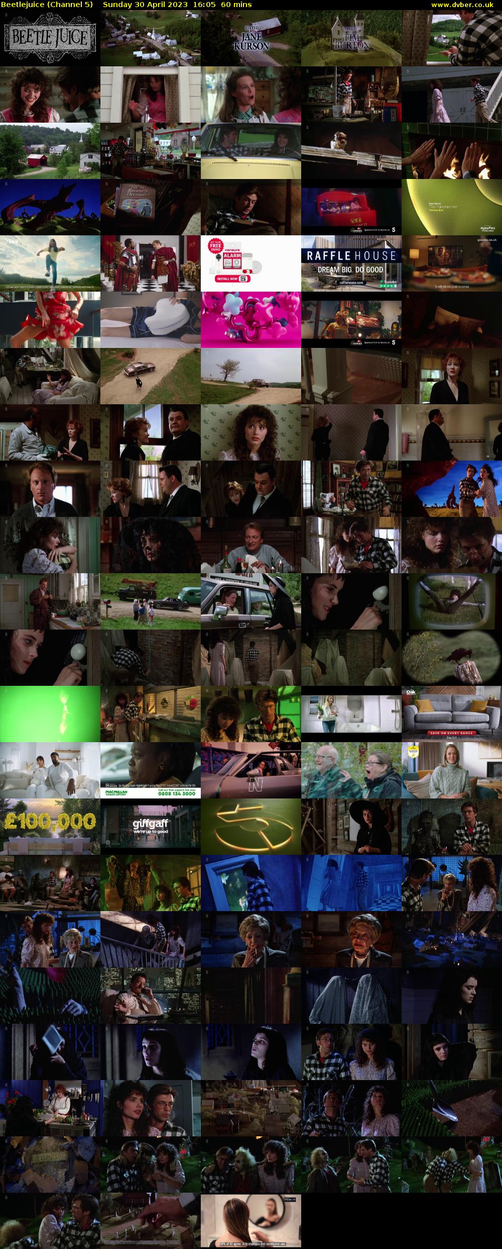 Beetlejuice (Channel 5) Sunday 30 April 2023 16:05 - 17:05