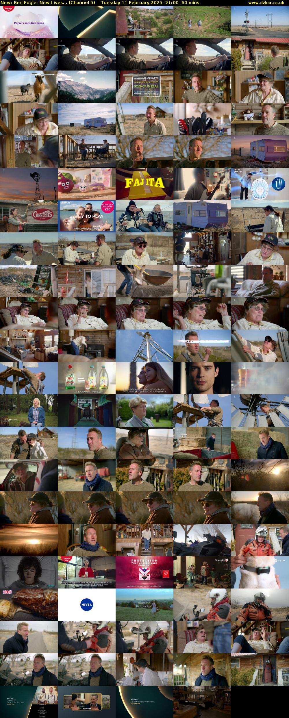 Ben Fogle: New Lives... (Channel 5) Tuesday 11 February 2025 21:00 - 22:00