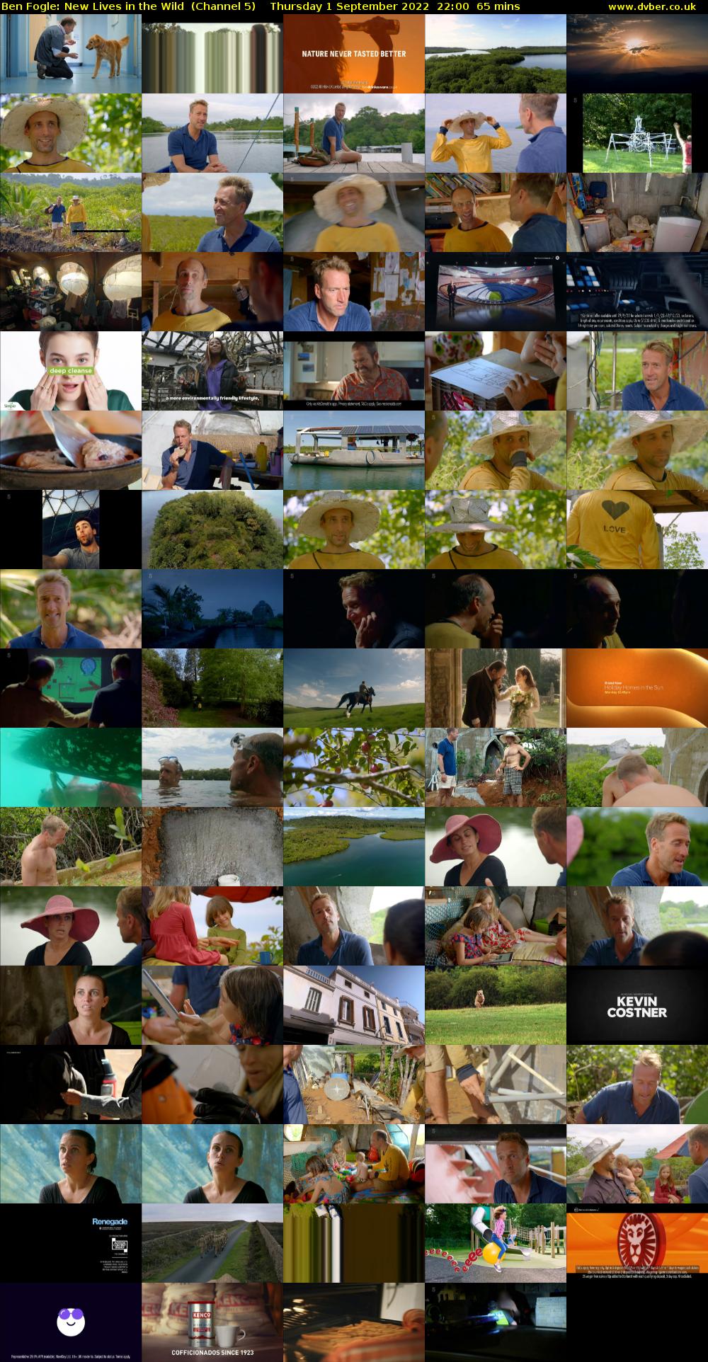 Ben Fogle: New Lives In The Wild  (Channel 5) Thursday 1 September 2022 22:00 - 23:05