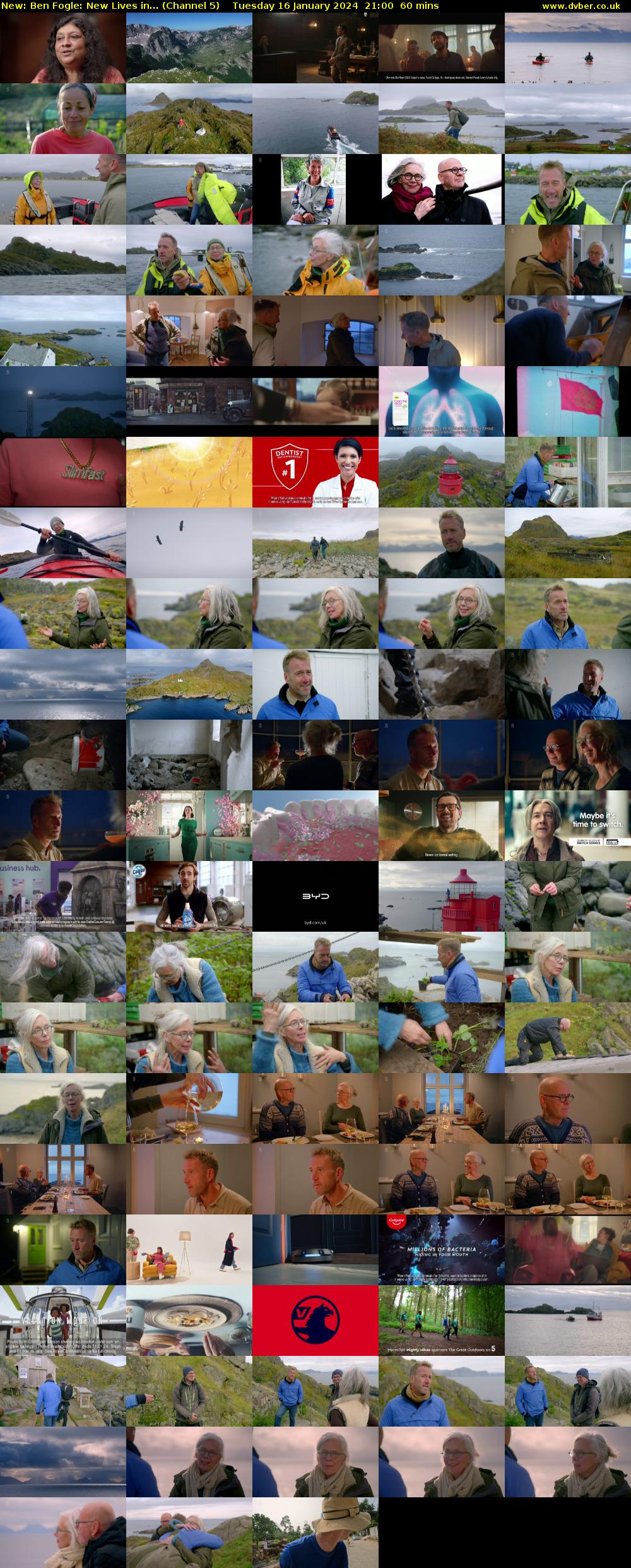 Ben Fogle: New Lives in... (Channel 5) Tuesday 16 January 2024 21:00 - 22:00